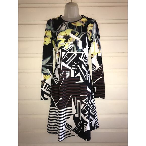 chinese dress ladies Long Sleeve Designer Mini Dress | Clover Canyon main image 0